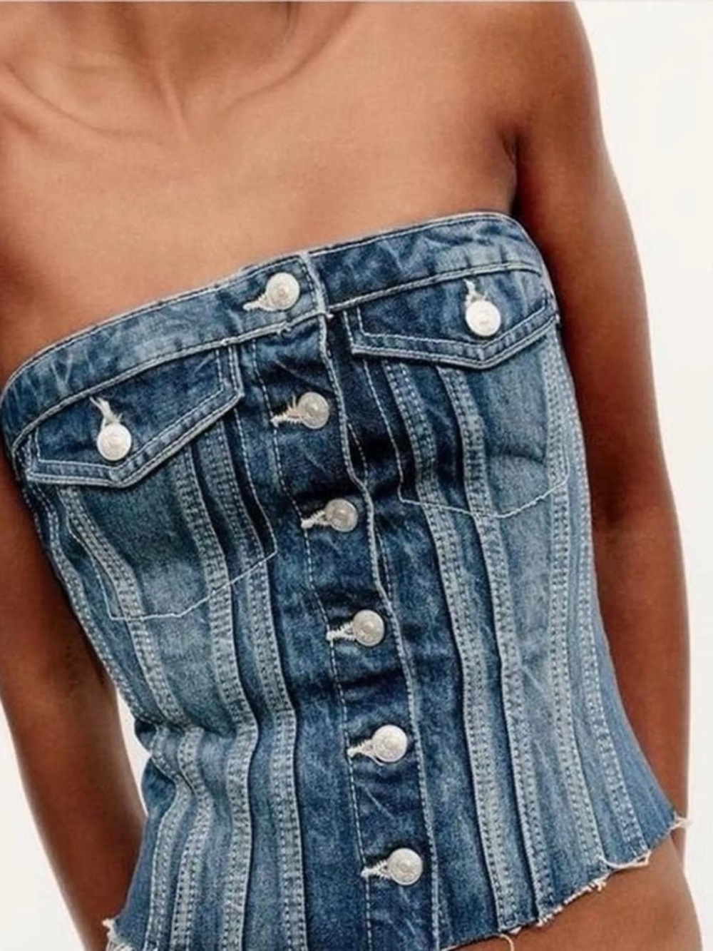 Zara Denim Corset